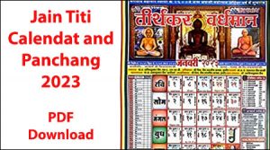 Jain Panchang 2023 PDF – Jain Tithi Calendar 2023, Jain Parv and Festivals List