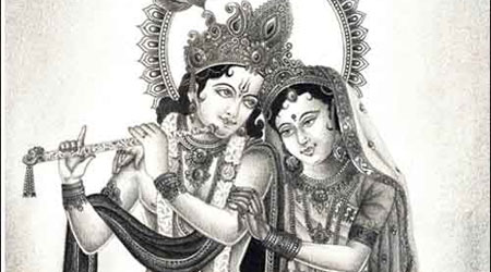 Easy Simple Radha Krishna Drawing, Lord Krishna Pencil Sketch, Art, Images and Photos