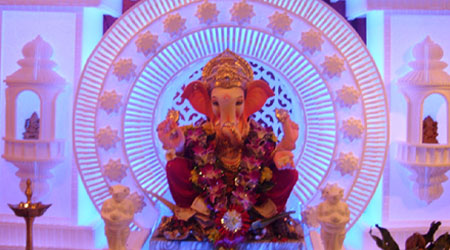 2023 Ganpati Makhar Decoration Ideas: Ganesh Thermocol Makhar Photos, Background Design Images