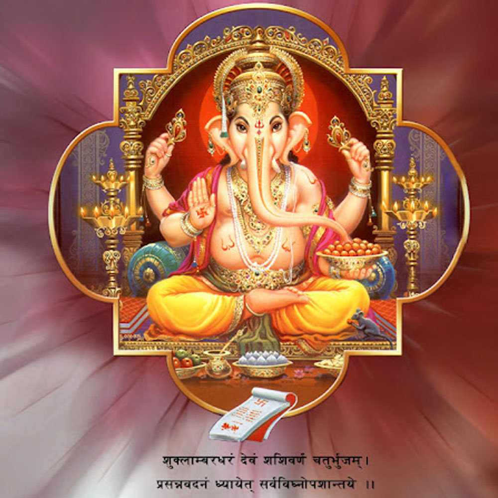 Lord Ganesh Full 4K Background Wallpaper for Desktop