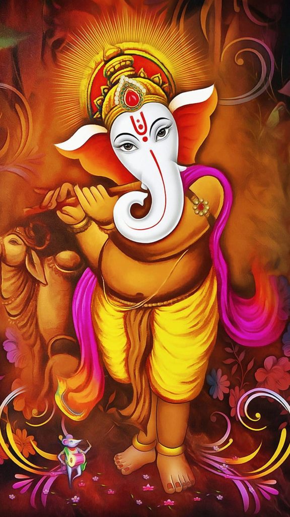 Lord Ganesh Full 4K Mobile Wallpaper Download