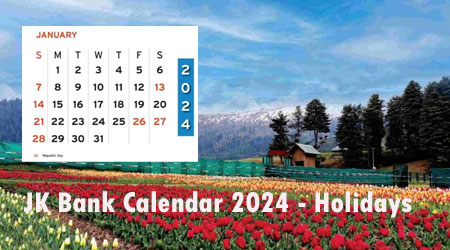 JK Bank Calendar 2024 Holidays