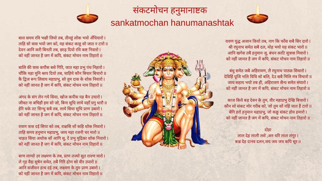 Sankat Mochan Hanuman Ashtak Image Download
