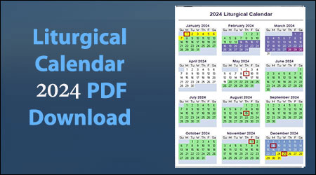 Liturgical Calendar 2024